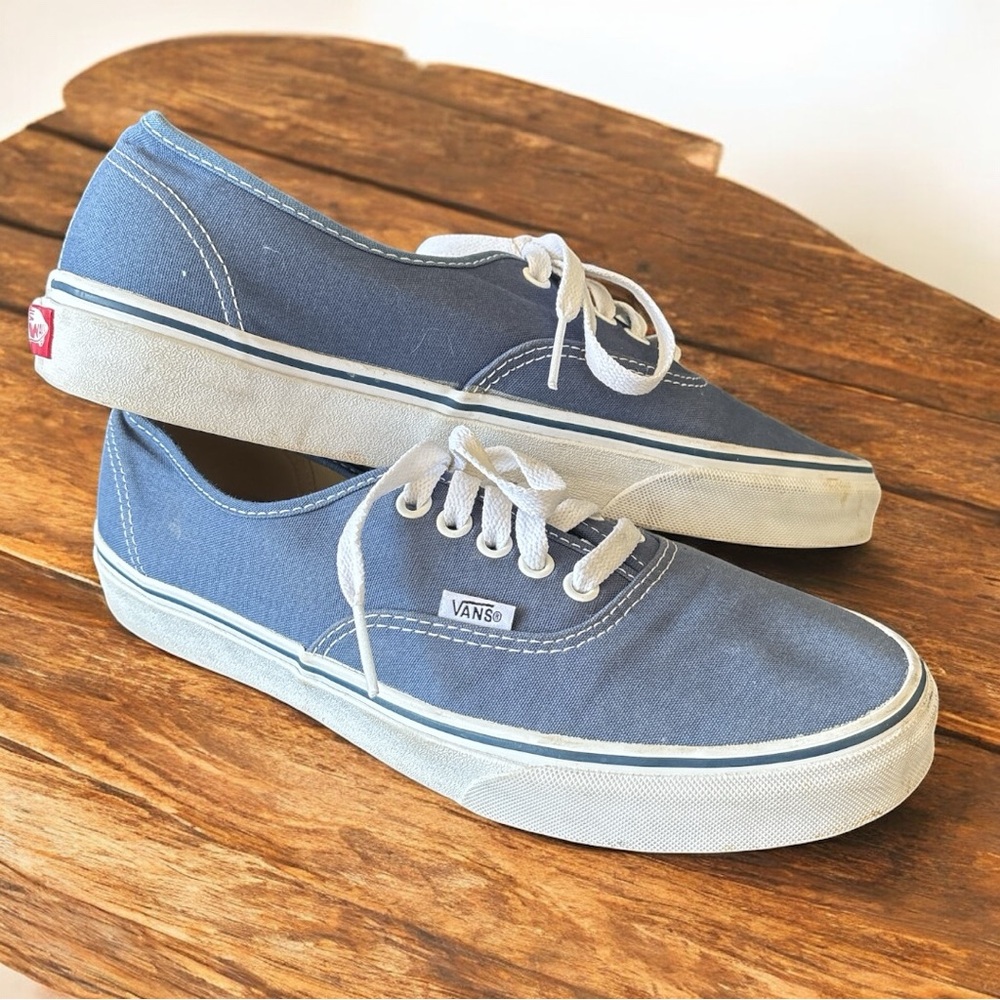 Vans Classic Blue and White Sneakers - Picture 6 of 7